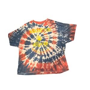 Woodstock Mens 2XL XXL Tye Dye Short Sleeve Tee, Hippy T-Shirt Peace Love Music